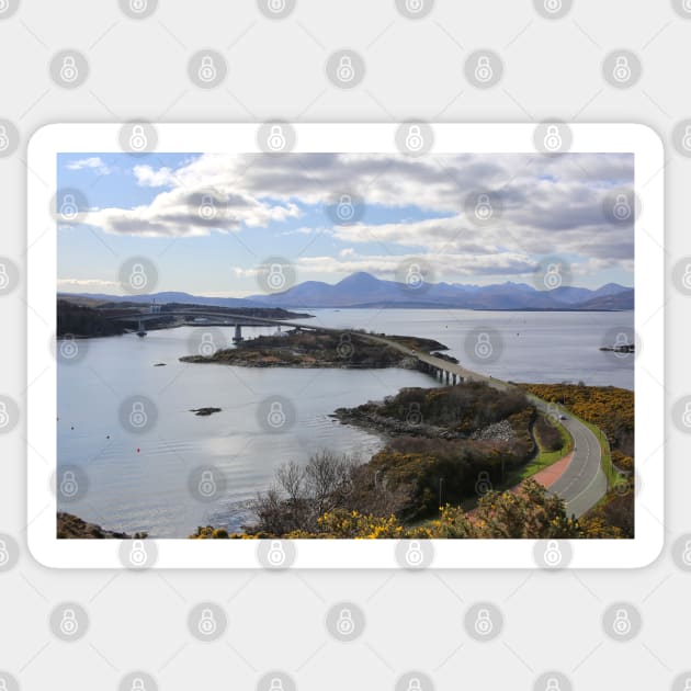 The Skye Bridge Sticker by Jane Braat